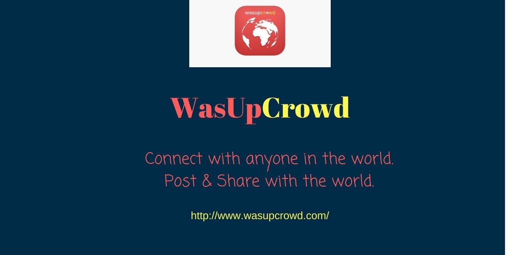 WasUpCrowd's tweet photo. wasupcrowd- WasUpCrowd is for You.
Ditch FB for Something More Awesome! Experience Better Social Networking!
#socialmedia #againstfacebook https://t.co/98bVAXHPKj