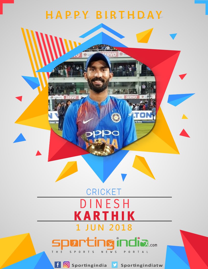 Happy Birthday Dinesh Karthik      