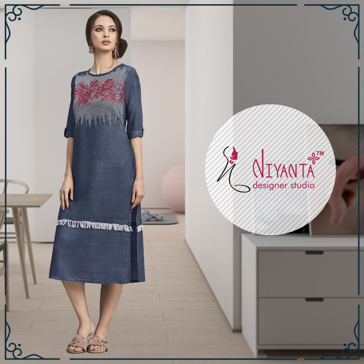 niyantadesigns's tweet photo. New season gets new fashion. Select from a variety of beautiful denims for woman of every age
#niyantadesignerstudio #traditional #indiandesignerwear #onlineshopping #retailtherapy #suits #indianfashion #kurtis #highslittop #trendy #manufacturer #dresses #customised #glamorous https://t.co/ig5leGgs1D