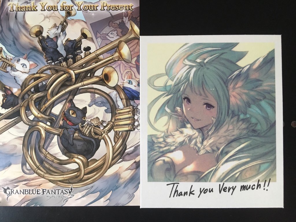 グラブル グランブルーファンタジー バレンタイン 2018 色紙 ウーナ