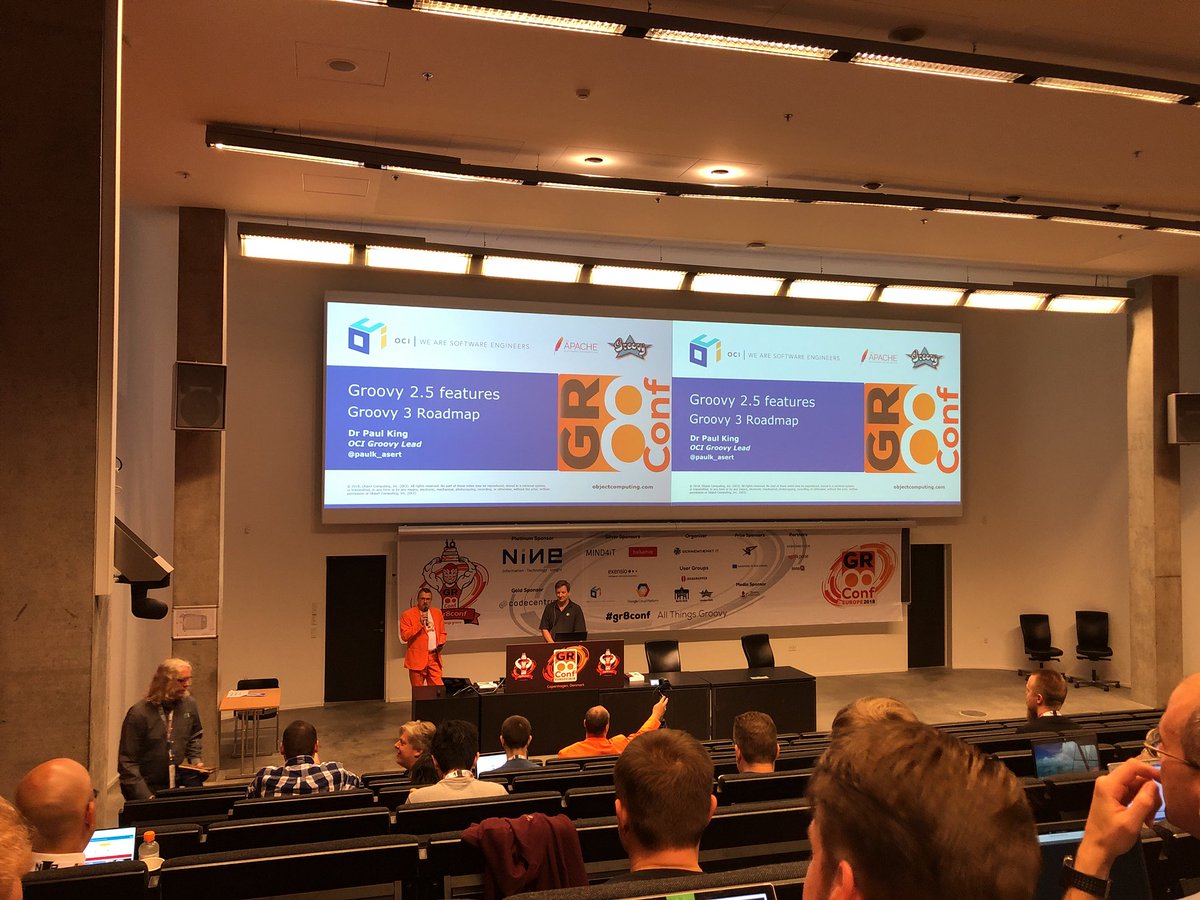 nrx2g's tweet photo. Kicking off the last day of #gr8conf with Groovy 2.5 features! https://t.co/vi79DYzToh