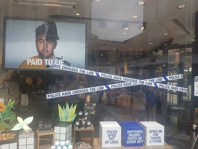 Sabielou's tweet photo. I use @LushLtd products every day, but I won’t be buying anything from them until this disgusting campaign is removed and apologised for. How dare you make targets of our amazing police force. The whole thing is shockingly misjudged 👎🏻 #FlushLush https://t.co/AX9kcyns9Z