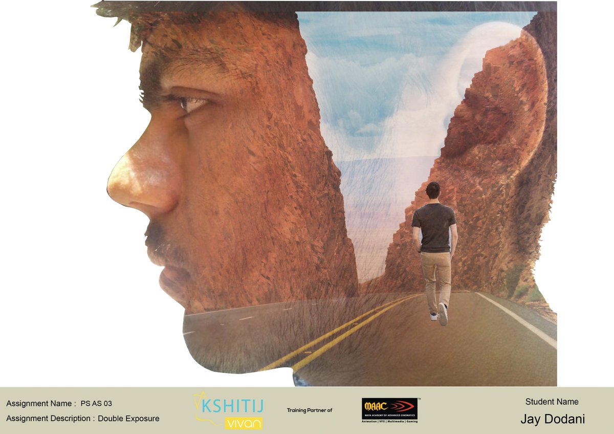 jay_dodani's tweet photo. Double Exposure
PS AS 03
#animation #maacahmedabad #vfx #graphicdesigning #gaming #doubleexposure #photoshop #masking #blending #levitation #multimedia #illustrator #coreldraw #maacanimation
Also Follow us on Instgaram at : https://t.co/tQ5tfxIU8K https://t.co/aHZAoW3fgf