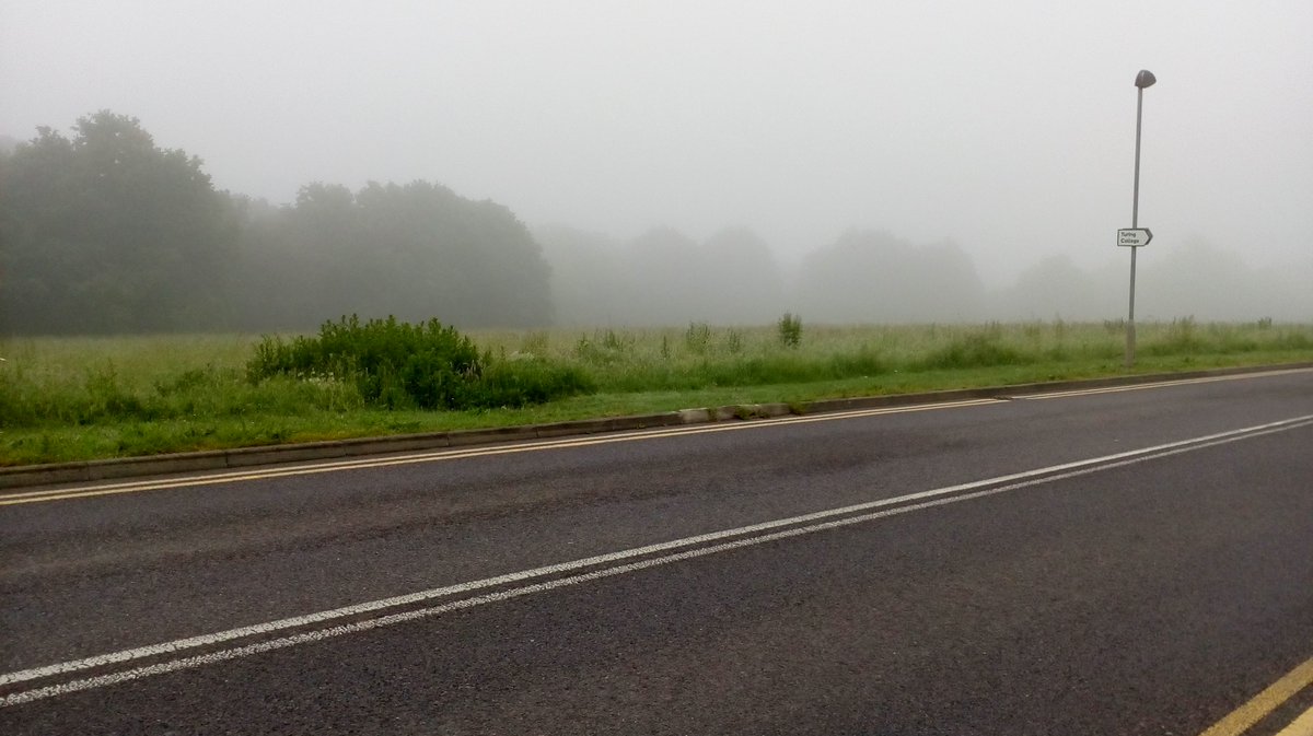 Misty yesterday and today. Please be careful if you're doing any travelling!