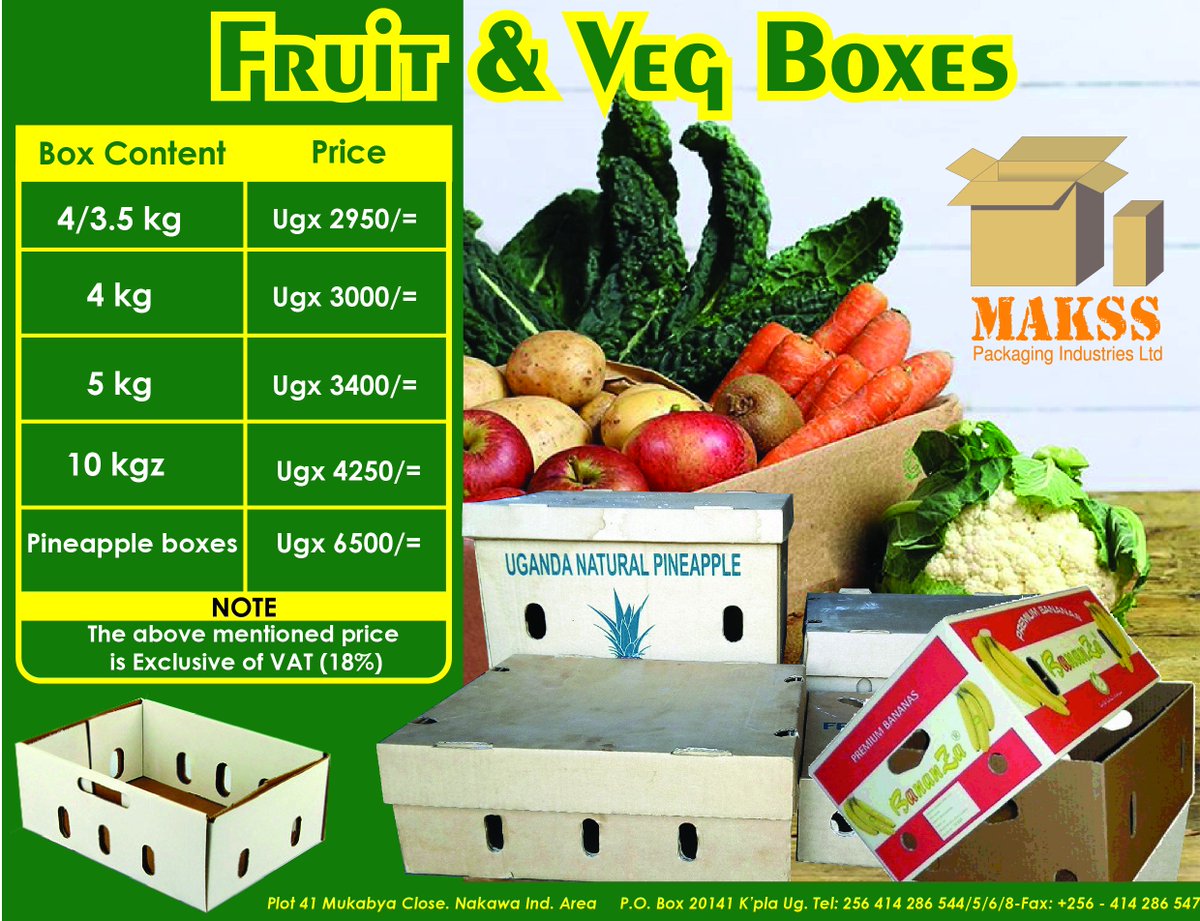 Maksspackaging's tweet photo. You can now order  any of our fruit and veg boxes
that suits your packaging needs
#maksspackaginglimited https://t.co/1S8D2UTJdI