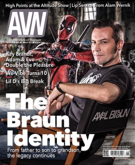 What an honor to be on the cover of <a href="/AVNMediaNetwork/">AVN Media Network</a>, the magazine that’s been THE adult industry authority for 35 years!!! And no, that’s not <a href="/VancityReynolds/">Ryan Reynolds</a> behind me, it’s the amazing <a href="/sethgamblexxx/">Seth Gamble</a> from my upcoming parody #Deadpool XXX. Wait ‘til you get a load of him.