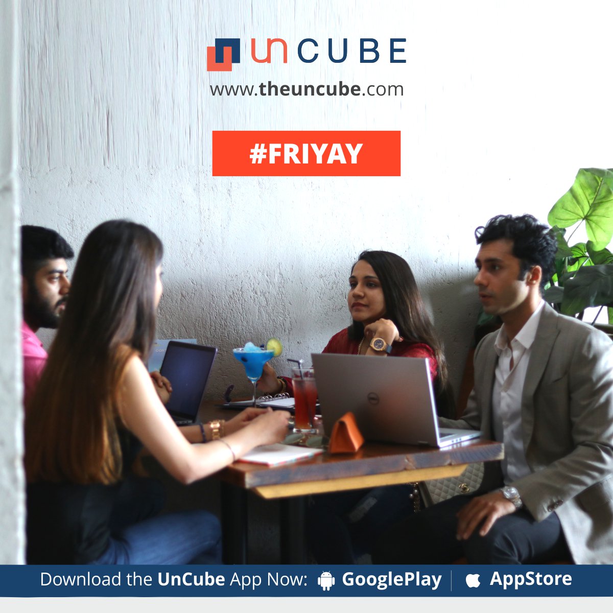 TheUnCube's tweet photo. Its #Friyay
This Friday book a worksapce at your favourite cafe to feel refreshed and bring in some change.
#UncubeNow: https://t.co/JGoFX3P0as
Android app: https://t.co/qncTYYdgvn 
IOS app: https://t.co/qp3q6diZzw
@startupindia 
#YourNextMeetingSpot #remoteworking #StartupIndia https://t.co/3Nl5rh2Eho