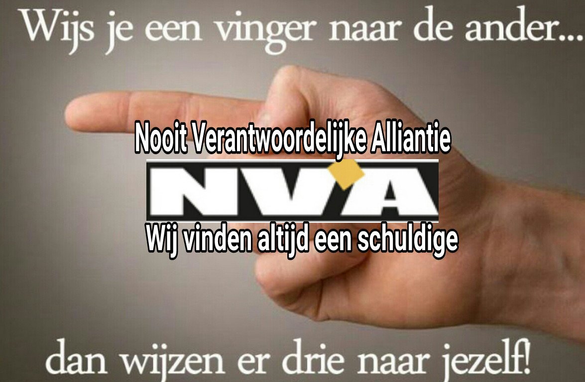 Deopiniemaker's tweet photo. Nooit Verantwoordelijk Alliantie.
U bent het probleem @Bart_DeWever https://t.co/fC43rAdTFp