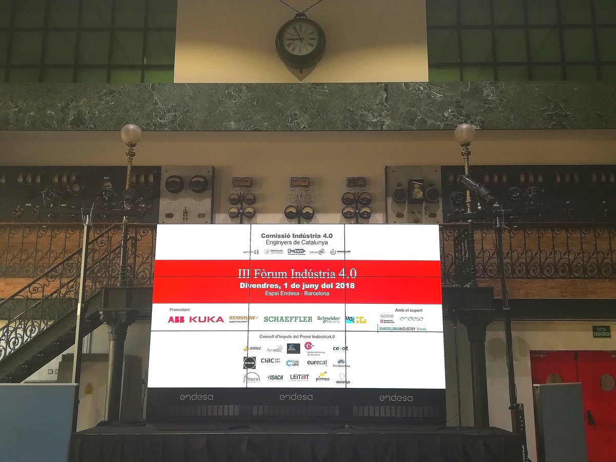 Enginyeria's tweet photo. Tot a punt! #ForumI40 #EspaiEndesa @Endesa #Industria40 https://t.co/L1DuXA43vA