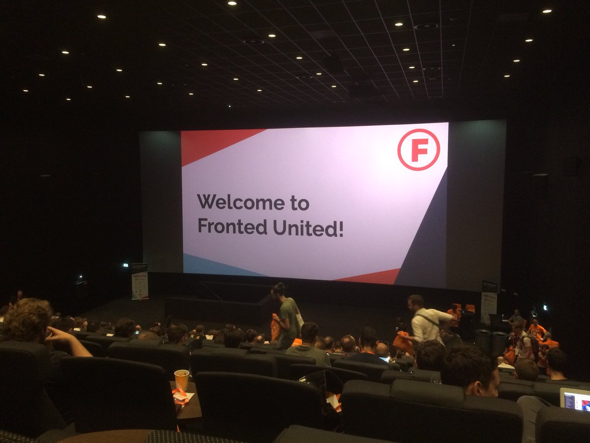 Good morning from Fronted United! ;-) #frontendunited