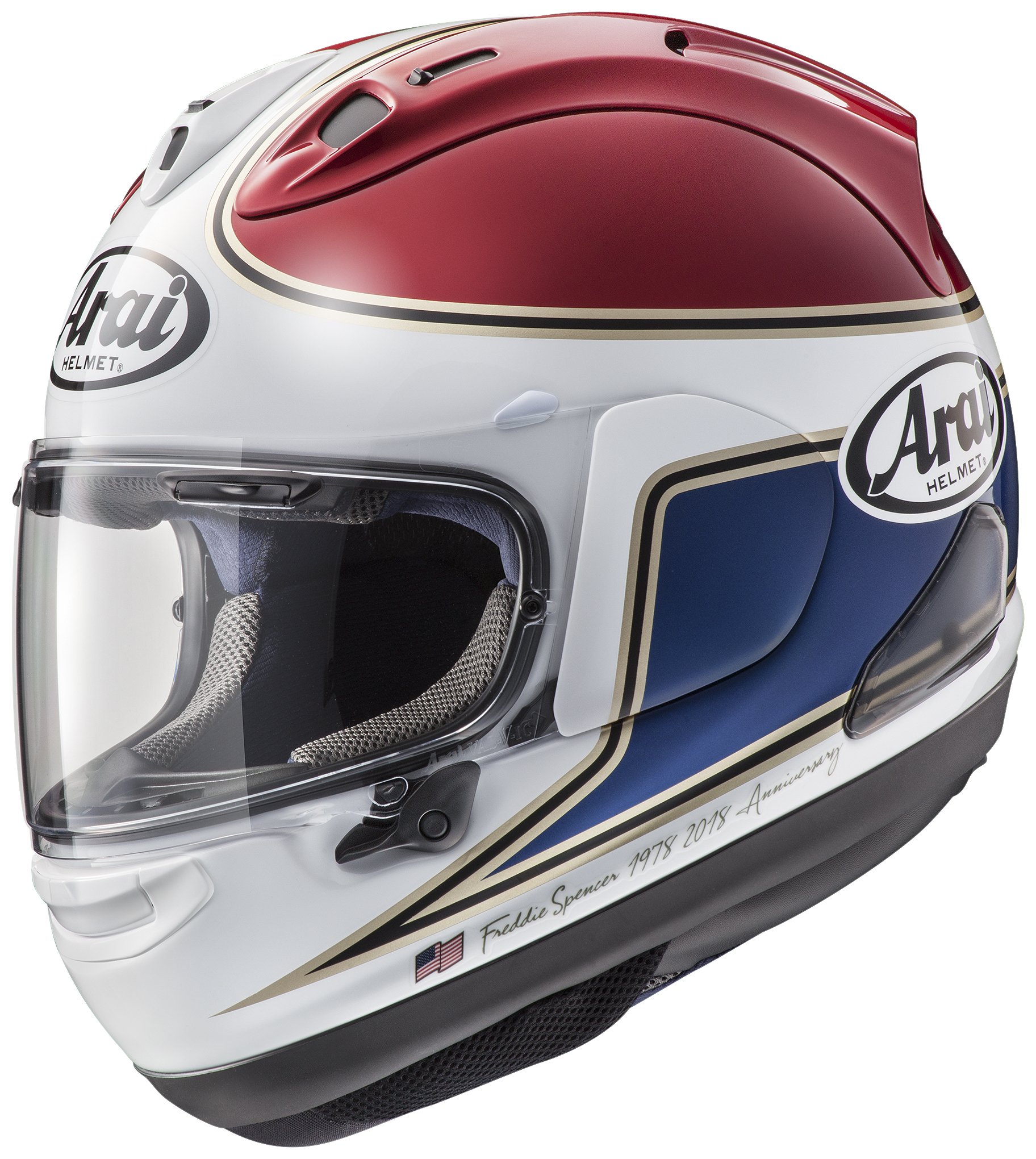 年代物】 ㈱ 新井広武/Arai/ 参照フェンス RAPID フレディ・スペンサー 
