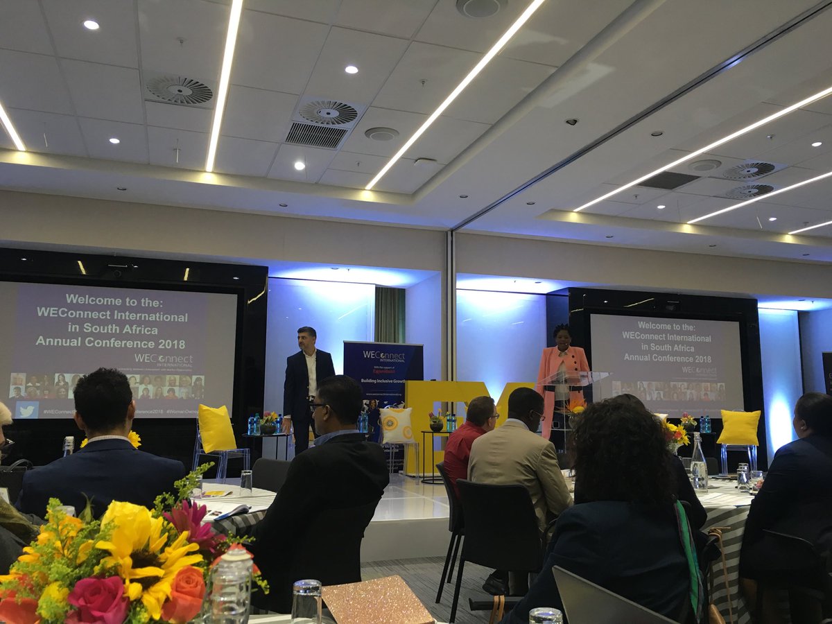 Greta_Schettler's tweet photo. @WEConnection @EYnews  kicks off #WeConnectSA2018, technology and innovation are critical to adapt to the fast moving business environment https://t.co/EqYLXXFoOI