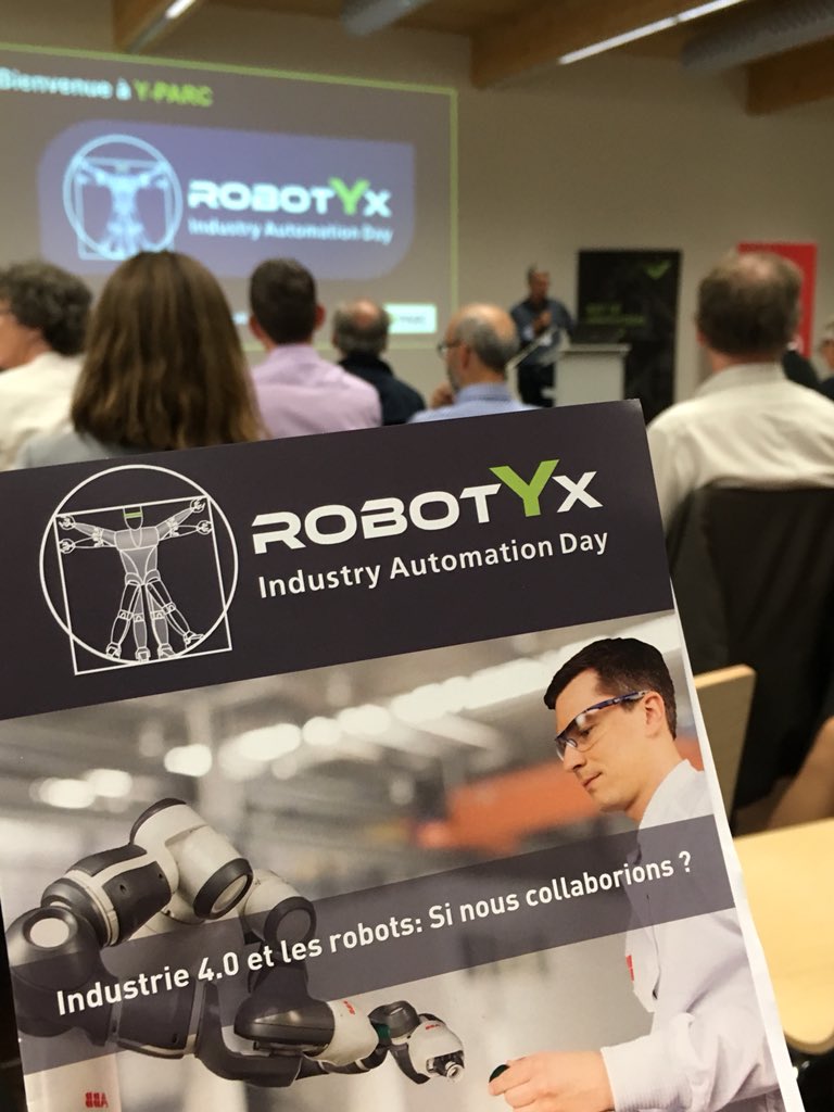 Alpict's tweet photo. La journée va être riche! Merci à nos partenaires organisateurs @Y_PARC @Innovaud @heigvd @Micronarc #RobotYx https://t.co/5jxPFRtQMt