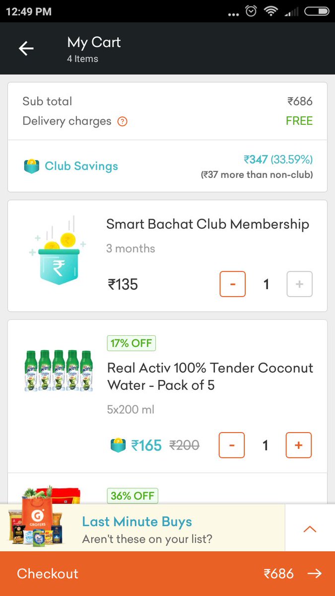 grofers new promo code