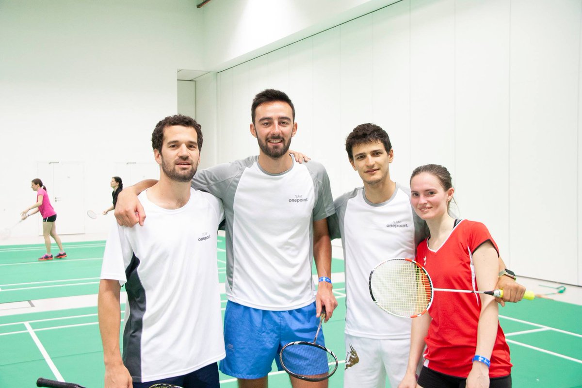 onepoint's tweet photo. Une délégation @onepoint était présente aux 2e Jeux Mondiaux du Sport d’Entreprise #WCSG2018 à #LaBaule 💪 Ambiance sportive, conviviale et beaucoup de riches rencontres #sportentreprise #teambuilding #CE https://t.co/f0Pqw5MlAi