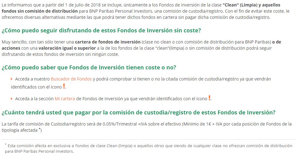 Adiós BNP y fondos indexados Vanguard