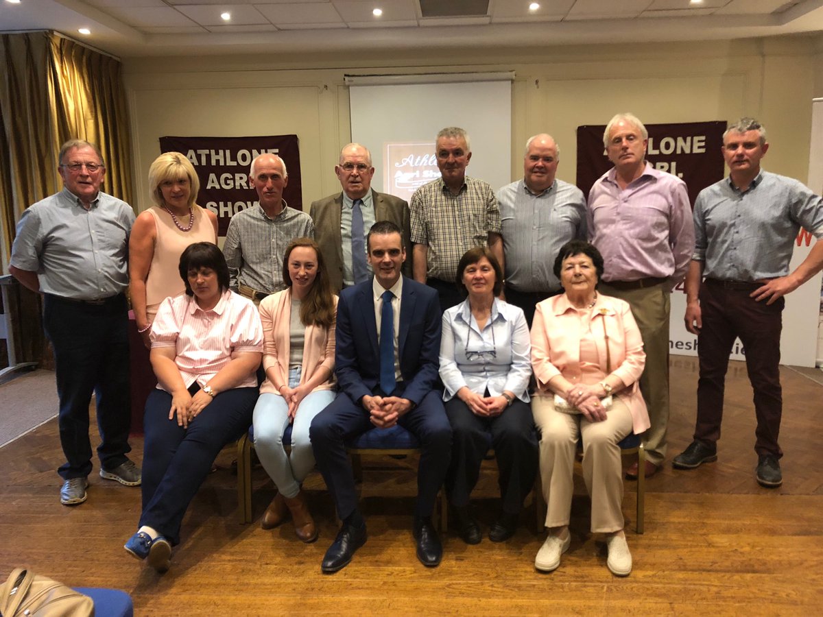 Organizers of the Athlone Ag show at the launch yesterday evening in the Shamrock Lodge. Delighted to be part of it <a href="/IFAmedia/">Irish Farmers' Association</a> as guest speaker