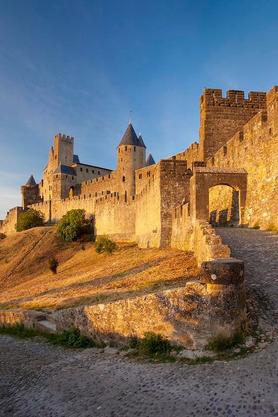 La Cité de Carcassonne is a medieval fortress  in the French department of Aude, in the region of Occitanie. It was restored in 1853 and added to the UNESCO list of World Heritage Sites in 1997. 
#treasuresoffrance #travelinfrance #beautifultown #France