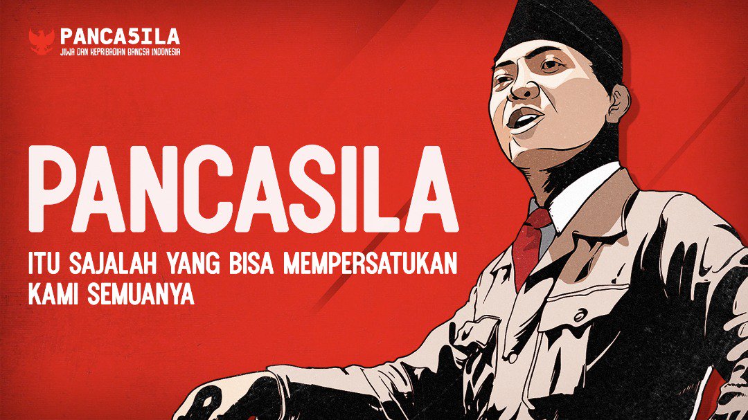 PDIP_mempawah's tweet photo. " Sebagai bangsa yang besar, kita hendaknya menjadikan PANCASILA sebagai Dasar dalam berkehidupan yang benar" https://t.co/7YYUQcp8vk #KitaPancasila #PancasilaZamanNow #JuniBulanBungKarno https://t.co/ChHKUjOZNQ