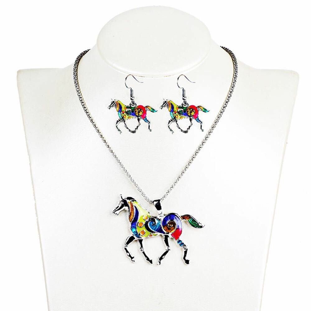 Women's Elegant Vintage Steed Horse Necklace & Earrings Jewelry Set
.
#onlineshopping #texasgirls #love #jewelryoftheday #horses #horselover #horsegirls #countrygirl #countryfile #countrylovers #jewelryaddict #jewelry #jewellerynecklace