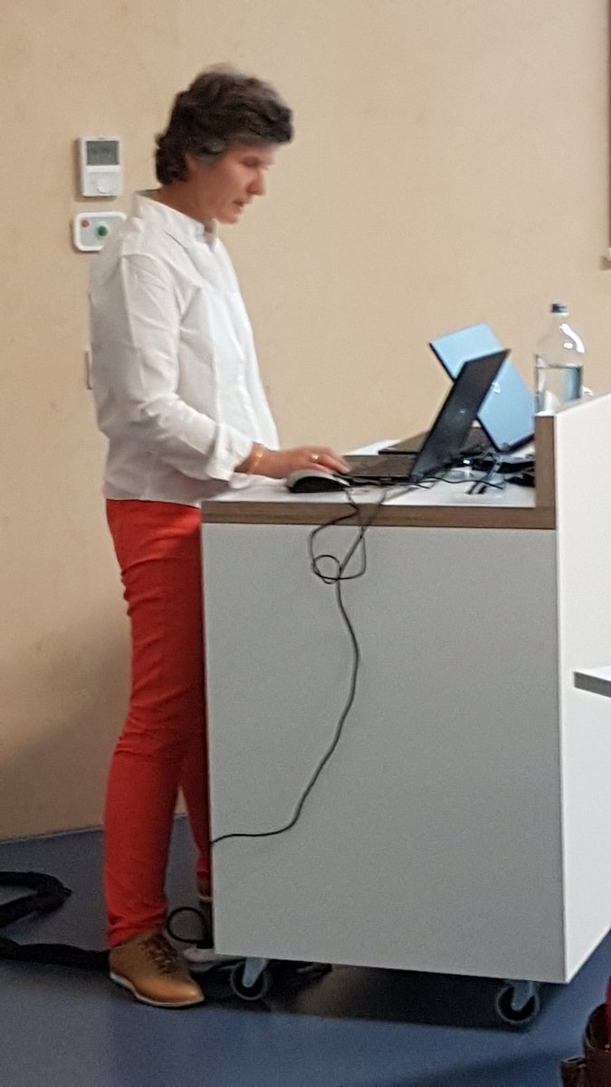CarlotteK's tweet photo. Claire Aymard kicks ofg Belgian #spasticity course #therapytower @revaPellenberg @UZLeuven @KU_Leuven https://t.co/RNjqyDMKKF