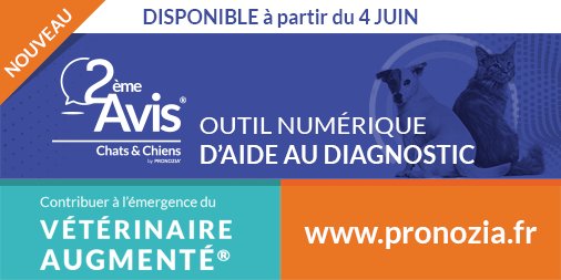 PronoziaHealth's tweet photo. Dans quelques jours, @PronoziaHealth va mettre à la disposition des praticiens vétérinaires une véritable innovation : 2ème Avis, outil numérique d’aide au diagnostic
  #esanteanimale    #revolutionnumerique  #veterinaireaugmente    #datascience   #IoT https://t.co/5rBLGwoEWv