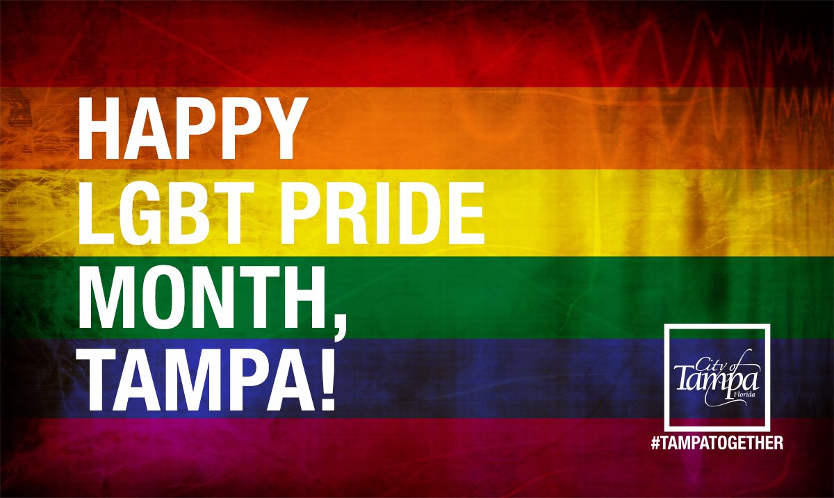 CityofTampa's tweet photo. Tampa is proud of its diversity &amp; we celebrate our LGBT community, especially during #LGBTPride Month! https://t.co/kucIWHaOHN