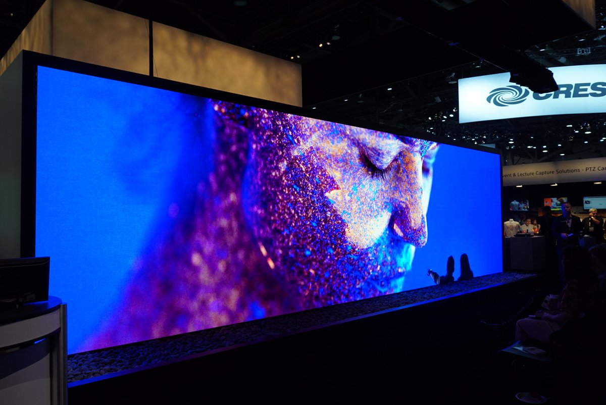 SonyProUSA's tweet photo. Go Big! Increase your viewing experience with our Crystal LED display. It features a ground-breaking border-less design, allowing multiple panels to be tiled seamlessly to create super-sized displays with any dimensions or aspect ratio. https://t.co/eJ36S9RmSJ #ProSony https://t.co/QSDaouDFjW
