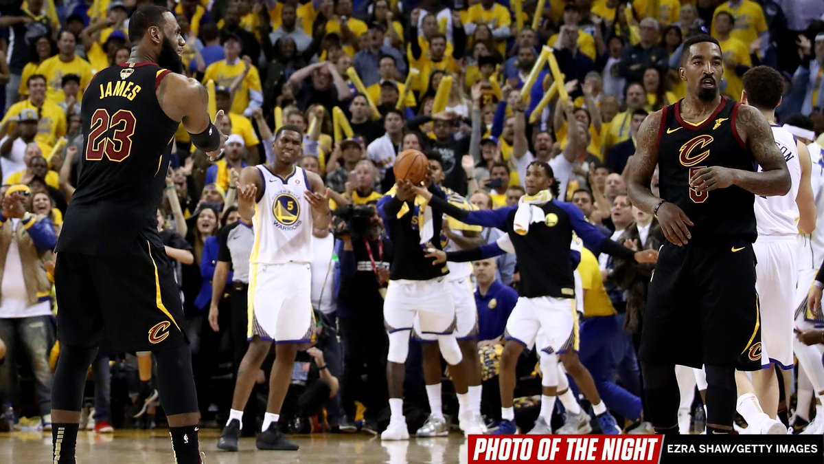 espn's tweet photo. Confusion in Game 1. #PhotoOfTheNight https://t.co/qlqdklTNTk