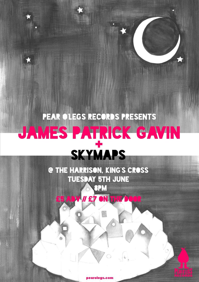 pearolegs's tweet photo. Here comes the next #POLRpresents !!!
Tuesday 5th June, with the incredible @JPGavinMusic and #Skymaps at the wonderful @TheHarrisonFolk
Get your tickets here: https://t.co/an0RIpiC39
#livemusic #FolkMusic #London #Irish #grassroots #folk #Watercolour https://t.co/5IJ4wt1SoX