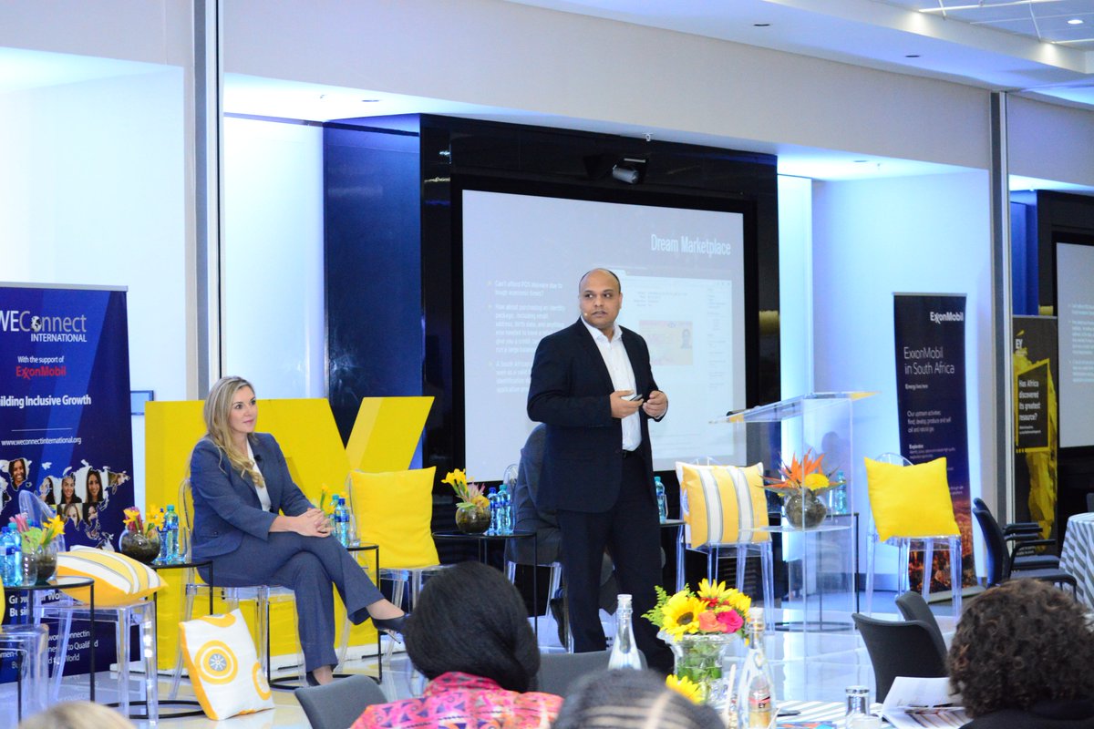 EY_Africa's tweet photo. EY #WinningWomen alumni Christi Maherry and EY Africa #Cybersecurity Leader Samresh Ramjith leading the discussion on securing your businesses #data and ensuring a cyber-security strategy. #WEConnectSA2018 https://t.co/NQlQIwjhZ7