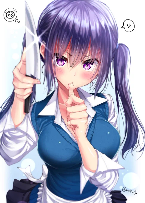 手当を強気で拒否する女の子らくがきです 