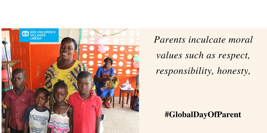 Parents take care of their child’s biological needs. Providing physical care to fulfill the needs of the child imply: proper food,  enough sleep, recreation time, etc.
#GlobalDayofParents 
@soscvwcaf 
<a href="/SOSCVESAF/">SOS Children's Villages ESAF</a> 
<a href="/SOSCVGhana/">SOS Children’s Villages in Ghana</a>
