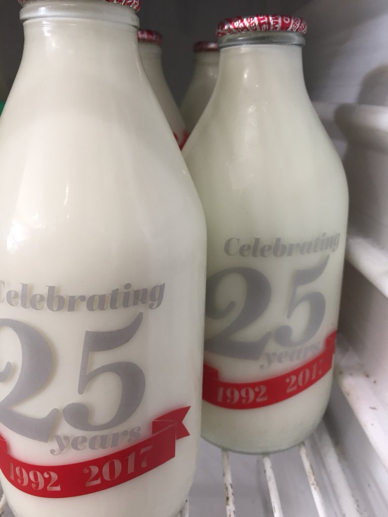 Semi skimmed and I n a glass bottle.