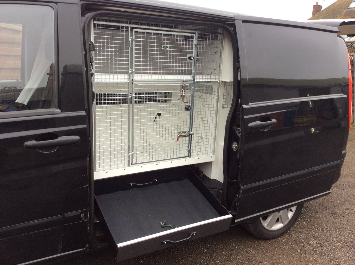 lintranK9Ltd's tweet photo. Customer has been and collected their #MercedesBenz #vito #van which has been customised for their new dog walking service, Glenda's House, we wish them all the best with their new business! ๐ถ๐พ
#vankitout #dogwalker #dogsoftwitter #doglovers #cooldogs #whiteboxes #dogtransport https://t.co/pl4Sz57Szo