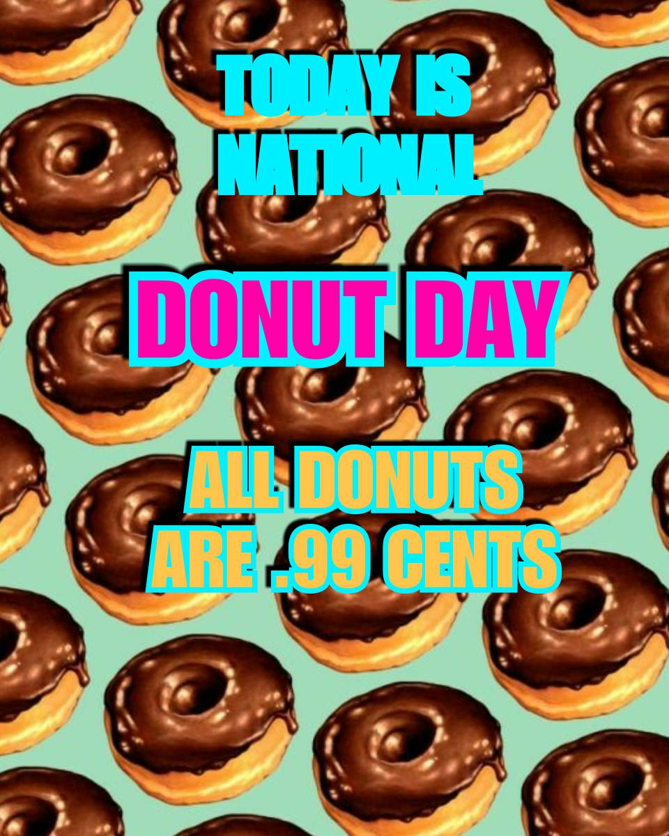 OFdonutsChi's tweet photo. Stop in our westside location and get a .99 donut in honor of national donut day. #nationaldonutday
#facts #chicagosbest #oldfashiondonutsinc #chitownfoodies #donut #donutislife #bestdonutsintown #glazedonuts #oldfashiondonut https://t.co/oWCN83ZV11
