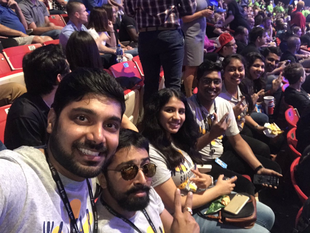 sujayannareddy's tweet photo. #TeamWalmart #WalmartShareHolders2018 Can't believe we are here. #BestDayEver https://t.co/KyqjQM0YRr