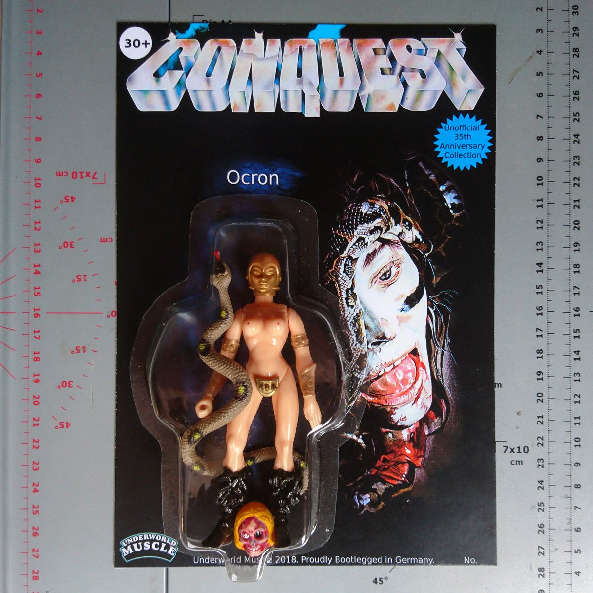 toywalker's tweet photo. If you're into 5.5s, and Lucio Fulci, this one should be up your alley. Conquest Ocron will drop tonight at midnight CEST at https://t.co/1uDQzincYR! Limited edition of 10 pcs! #LucioFulci #fulciconquest #ocron #sabrinasiani #motuko #resintoy #custombootleg https://t.co/uYFzwoKydR