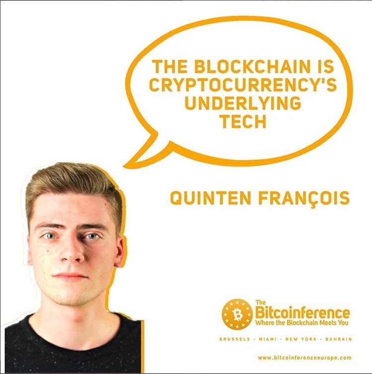 Bitcoinferences's tweet photo. Youtube influencer Quinten Francois on 'Blockchain and Crypto from an Investing Point of View' now at the Bitcoinference! #bitconference #brussels #blockchain #belgium https://t.co/vOFqC6xAnE