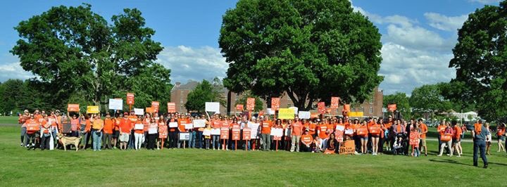 NewtownAction's tweet photo. Today, we #WearOrange to honor the lives of 20 children/6 educators in Newtown and nearly 200,000 others who have been killed by guns since the #SandyHook school shooting. #HonorWithAction https://t.co/nMHbVIgTxG