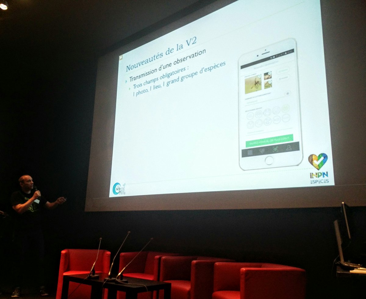 OFBiodiversite's tweet photo. #ForumTIC Présentation de la nouvelle version d'#INPNEspèces disponible mi-juin par  l'UMS #PatriNat : participative, fiable, instructive, ludique ! @INPN_MNHN @Nat_Solutions https://t.co/AvijMZa1FP
