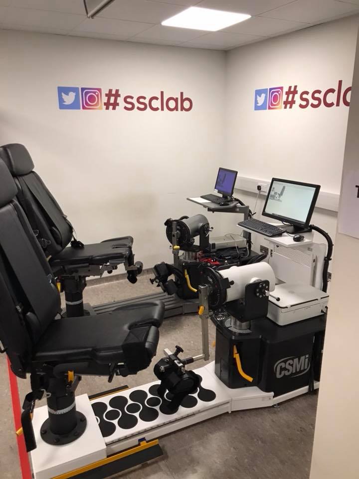 KAJDaniels's tweet photo. 👍First patients successfully tested on our second @CSMiSolutions #Cybex isokinetic dynamometer, installed this week at @sscsportsmed 💪. #sscsportsmedicine #ssclab #knee #shoulder #ankle #research #rehab https://t.co/fG7tm6IlhJ