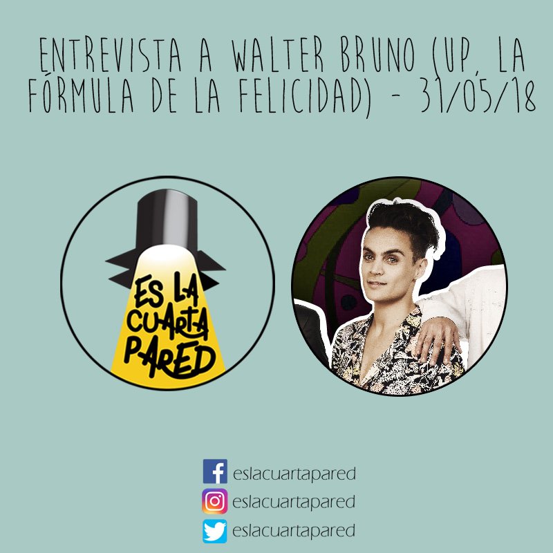 #TEATRO #BUENOSAIRES #ENTREVISTA 🎭 Compartimos la entrevista que le hicimos a <a href="/WalterBrunoOK/">Walter Bruno</a>, actor de <a href="/UPelMusical/">UP</a> que se estrena el jueves 7/6 en el <a href="/NdTeatro/">ND TEATRO</a> ⭐️👉   bit.ly/2LNyran ¡Gracias Walter por tu linda energía para la entrevista!