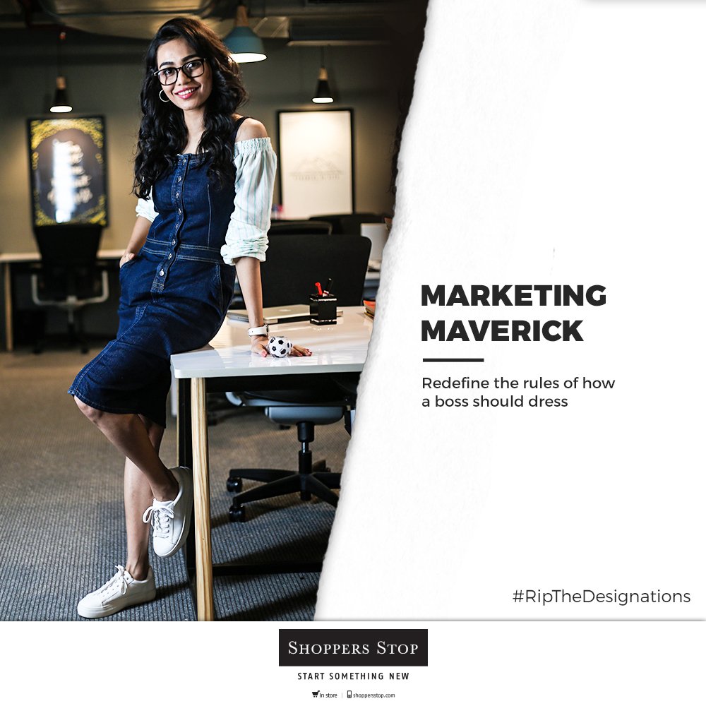 shoppersstop's tweet photo. Minimal yet classy. Wear denims to work and choose from the widest range of denims, only with Shoppers Stop. Head to the nearest store or shop online: https://t.co/g7ofqJfGaA Buy one and get the second one at 50% off. #RipTheDesignations #ThursdayLook #WeekendIsAlmostHere https://t.co/SbR2tQdFw5