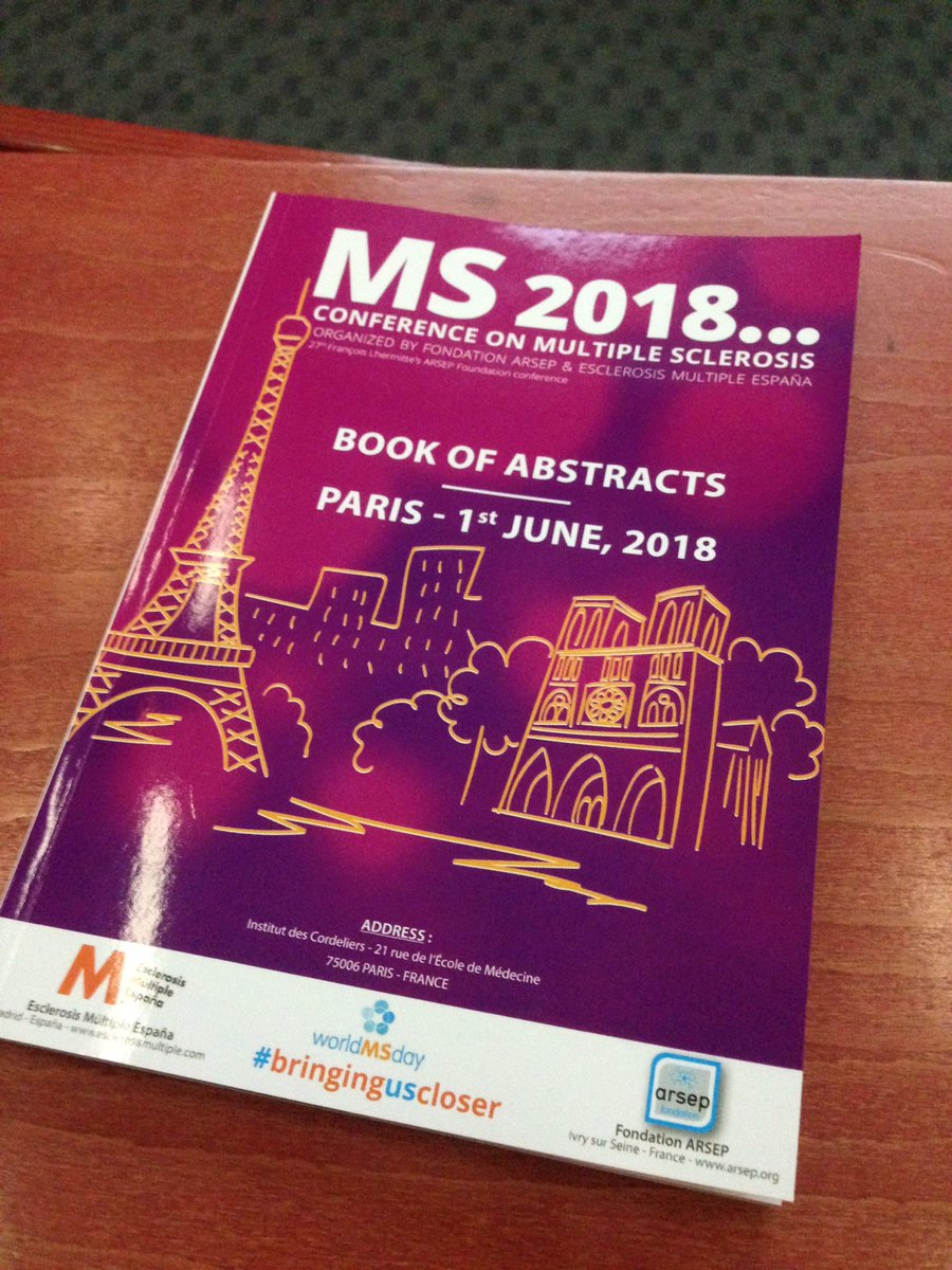 pcarrascal's tweet photo. Disfrutando de ver tanta actividad científica en #EsclerosisMultiple y participación de nuestros investigadores en #Paris @esclerosiseme #eme1 https://t.co/lrDC9Dj9yd