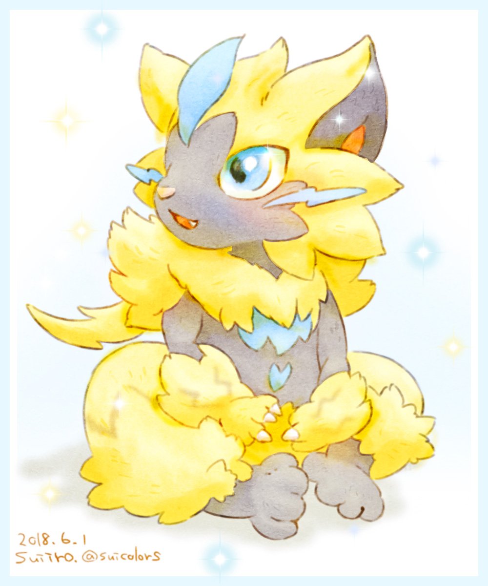 Uzivatel すいいろ イラストお仕事募集中 Na Twitteru ぜらおら ポケモン ゼラオラ Zeraora