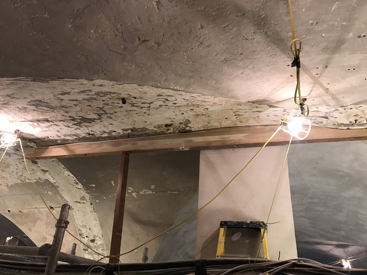 RickRwf's tweet photo. St George's Church, Hanover Square, Mayfair - basement conversion into Conference Centre - scribing compound vaulted ceilings to receive glazed screens - Main Contractor- NDB Construction https://t.co/csc3vxWdVo