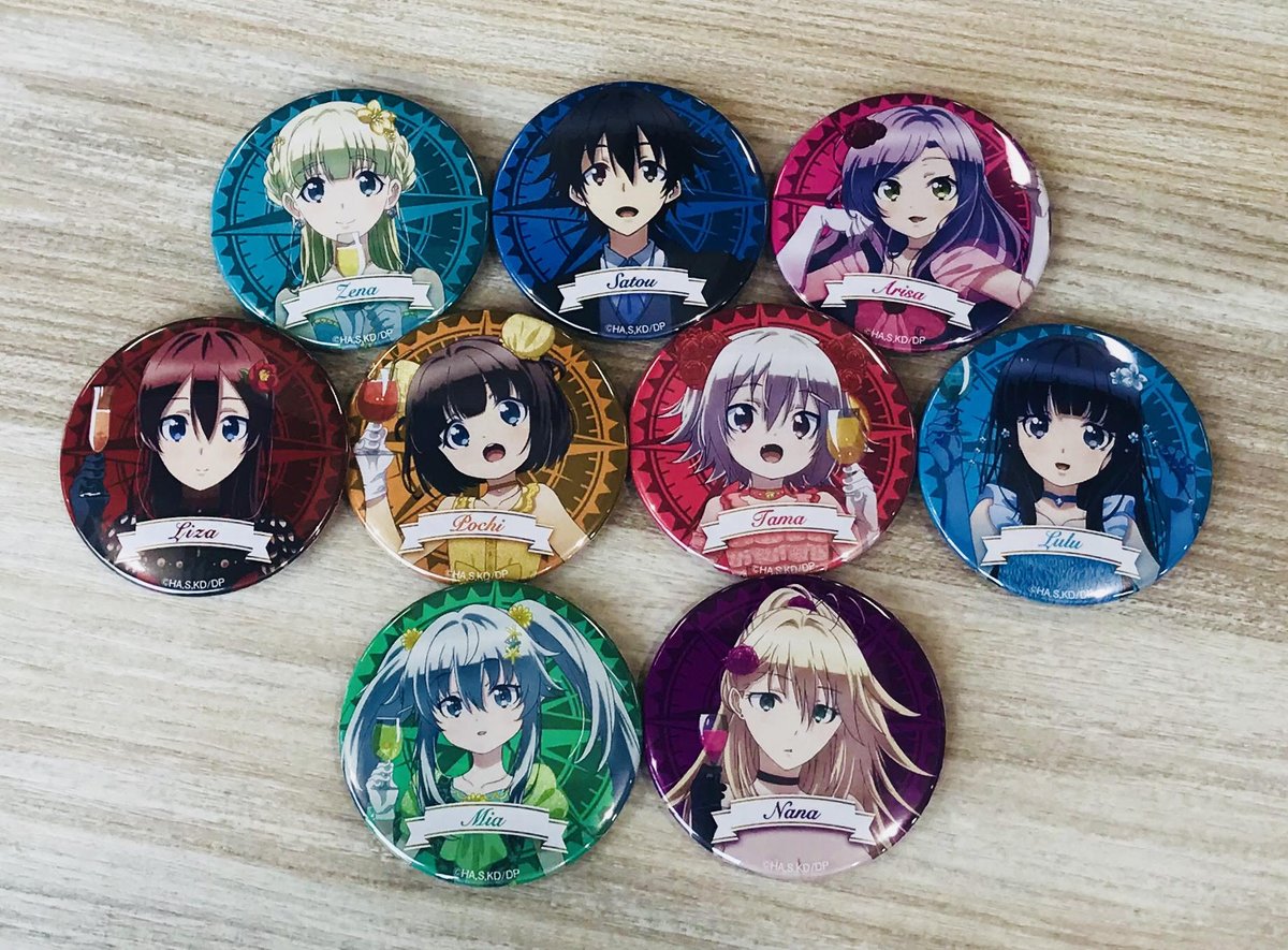 Tvアニメ デスマ 公式 Spイベント いよいよ明日 デスマーチからはじまる郊外狂想曲 グッズ トレーディング缶バッジ 全9種 描下ろしイベントビジュアルを使用した 全9種類のトレーディング缶バッジです 明日の会場でぜひお目当ての缶バッジ