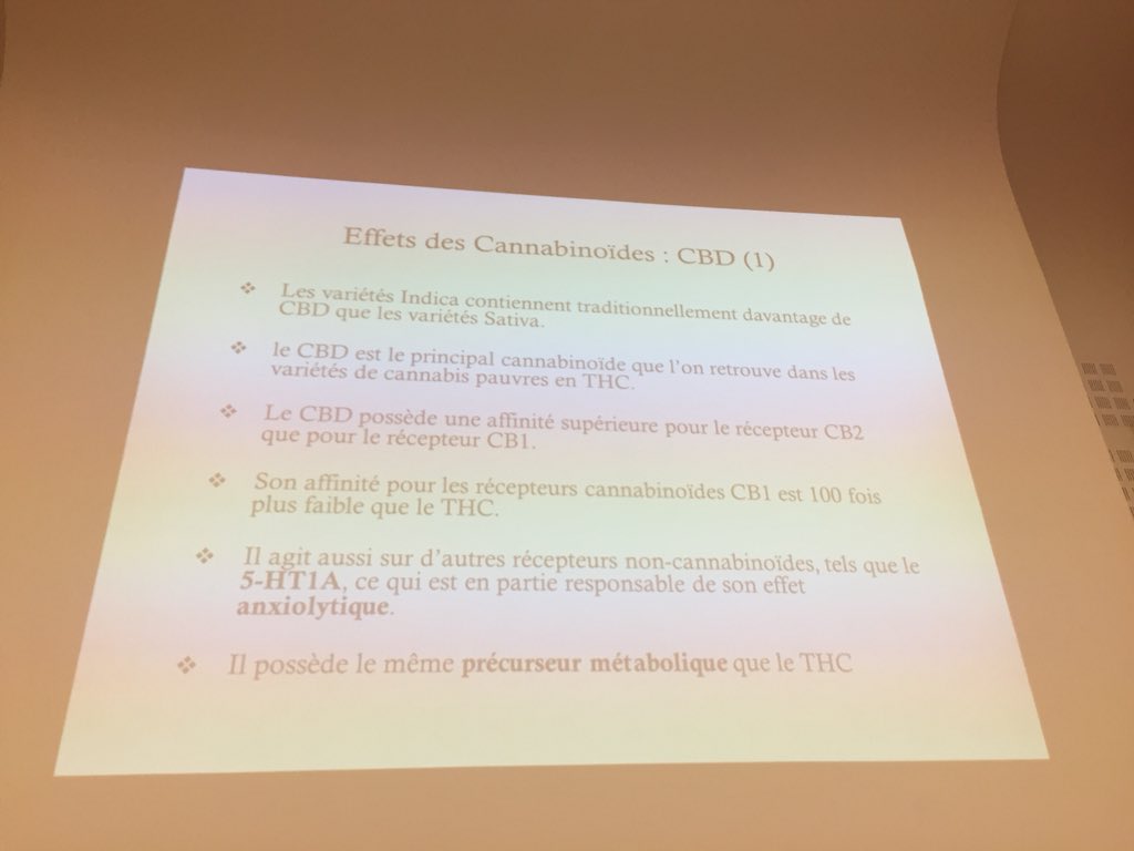 FedeAddiction's tweet photo. #Dr. Christian Sueur, psychiatre & praticien hospitalier #CCMParis les différents effets des #cannabinoïdes @NORMLfr @SOS_ADDICTIONS @PrincipesActifs @BertrandRambaud https://t.co/tCrIGoo0Dt