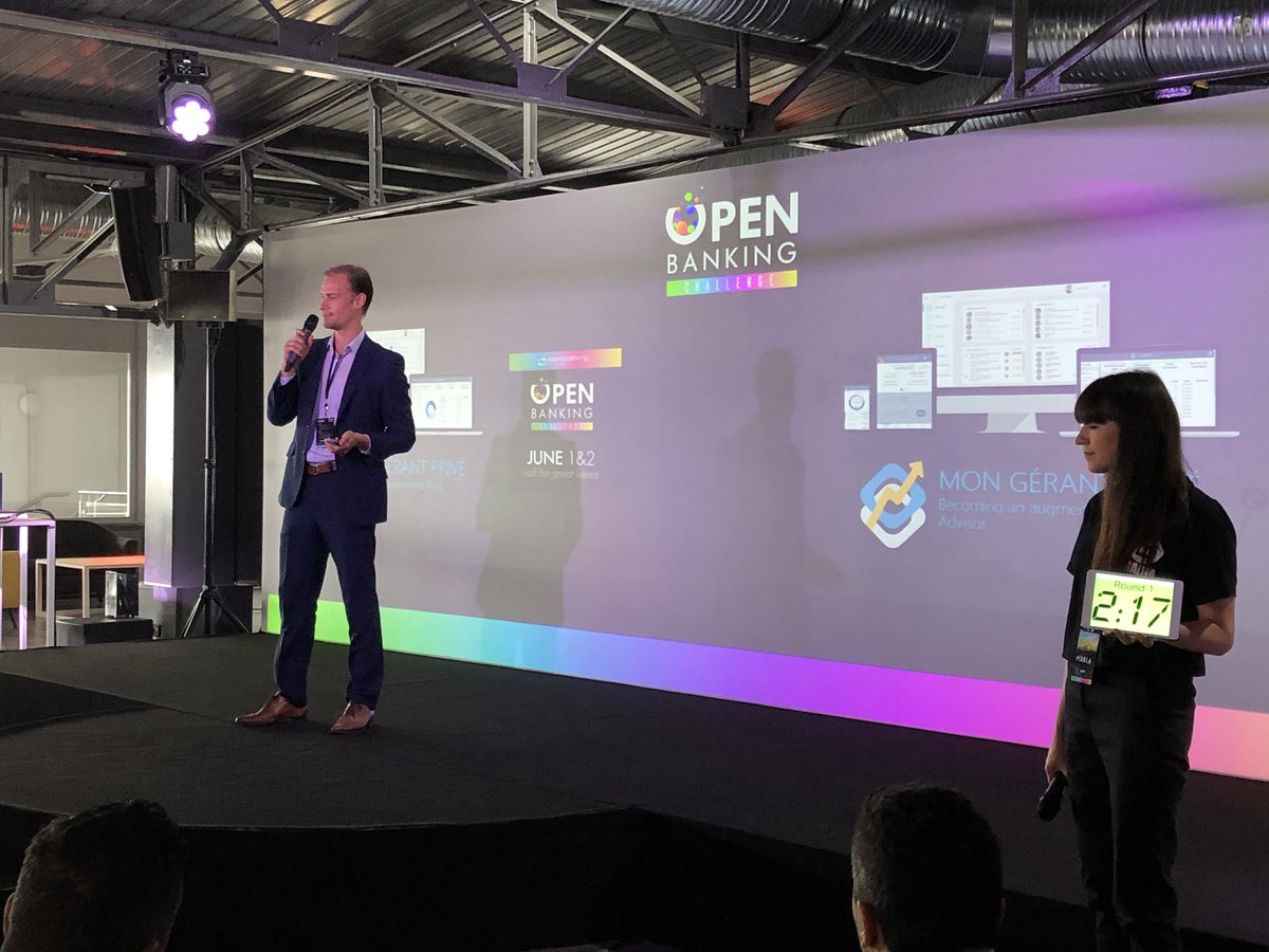 BeMyAppFR's tweet photo. Chaque équipe pitche son projet — 2min30 top chrono ! #OpenBankingChallenge #pitch #startups #fintech https://t.co/g4hTrYi173